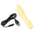 Cuties Mini 3 - oplaadbare waterdichte knalgele trilmassager!