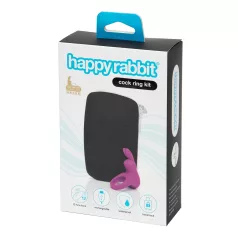   Happyrabbit - Vibrerende penisring met opbergdoosje - siliconen - paars