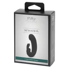 Fifty Shades of Grey Sensation - rabbit vibrator - zwart