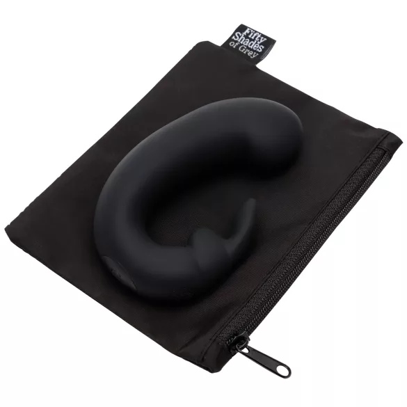 Fifty Shades of Grey Sensation - rabbit vibrator - zwart