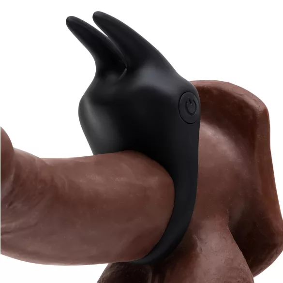 Fifty Shades of Grey - vibrerende penisring met clitorisstimulator - zwart