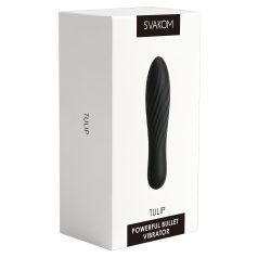 Svakom Tulip - mini vibrator - oplaadbaar - zwart