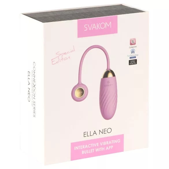 Svakom Ella Neo - vibrerend eitje - app bestuurbaar - siliconen roze