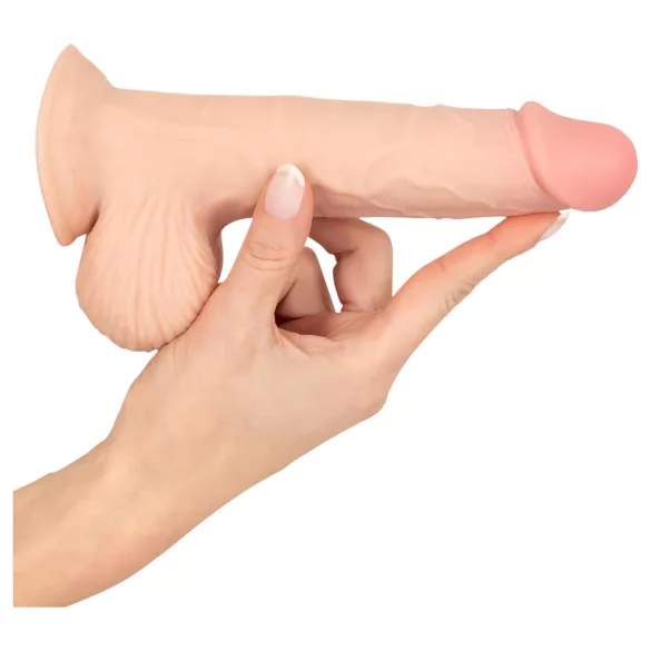 Nature Skin - dildo met huidtextuur - 19cm - huidkleurig