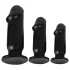 Anos - buttplug set - 3-delig - siliconen - zwart