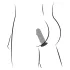 Anos - buttplug set - 3-delig - siliconen - zwart