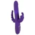 SMILE Triple - vibrator met drie armen - roterend, stotend - oplaadbaar - paars