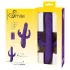SMILE Triple - vibrator met drie armen - roterend, stotend - oplaadbaar - paars