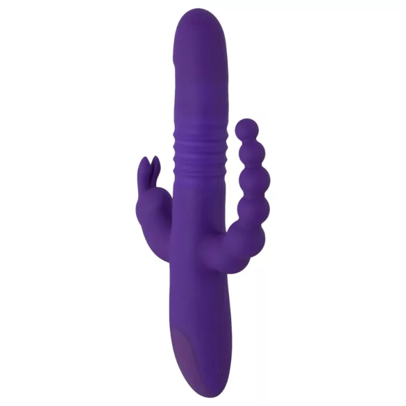 SMILE Triple - vibrator met drie armen - roterend, stotend - oplaadbaar - paars