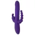 SMILE Triple - vibrator met drie armen - roterend, stotend - oplaadbaar - paars