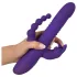 SMILE Triple - vibrator met drie armen - roterend, stotend - oplaadbaar - paars