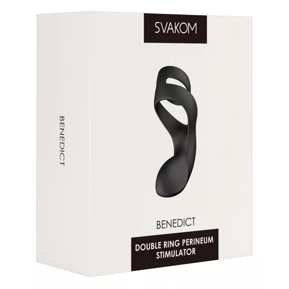 Svakom Benedict - vibrerende penisring - perineum stimulatie - zwart