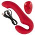 You2Toys - strapless strap-on vibrator - afstandsbediening - rood