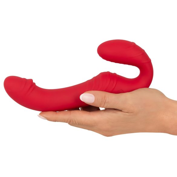 You2Toys - strapless strap-on vibrator - afstandsbediening - rood