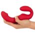 You2Toys - strapless strap-on vibrator - afstandsbediening - rood