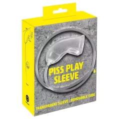   You2Toys Piss Play Sleeve - penishuls met afvoerbuis (transparant)