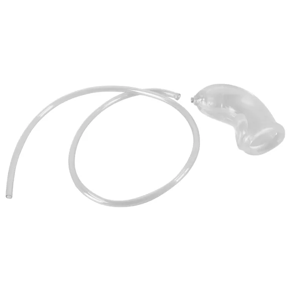 You2Toys - penis sleeve voor plasplezier - met uitlaatbuis - transparant