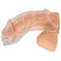 You2Toys - penis sleeve voor plasplezier - met uitlaatbuis - transparant