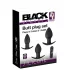 Black Velvets - anaal vibrator set - oplaadbaar - 3-delig - zwart