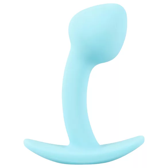 Cuties - mini buttplug - siliconen anaal plug - blauw 2,6 cm