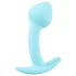Cuties - mini buttplug - siliconen anaal plug - blauw 2,6 cm