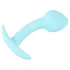 Cuties - mini buttplug - siliconen anaal plug - blauw 2,6 cm