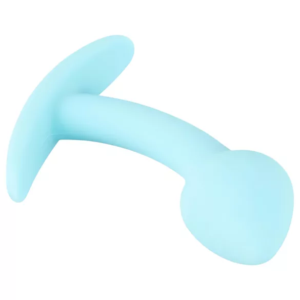 Cuties - mini buttplug - siliconen anaal plug - blauw 2,6 cm