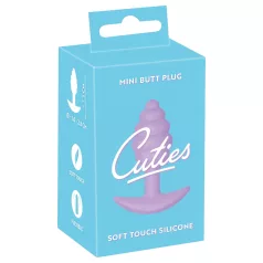 Cuties Mini Butt Plug - siliconen anaalplug (paars, 2,8 cm)