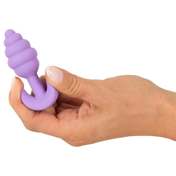 Cuties Mini Butt Plug - anaal plug klein - siliconen - paars - 2,8 cm