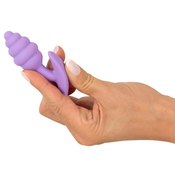 Cuties Mini Butt Plug - anaal plug klein - siliconen - paars - 2,8 cm