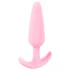 Cuties - mini buttplug - siliconen anaal plug - roze - 2,1 cm