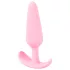 Cuties - mini buttplug - siliconen anaal plug - roze - 2,1 cm
