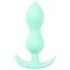 Cuties - mini buttplug - siliconen anaal plug - mintgroen 2,3 cm