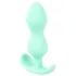 Cuties - mini buttplug - siliconen anaal plug - mintgroen 2,3 cm