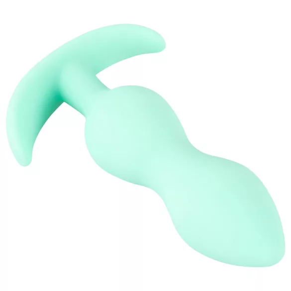 Cuties - mini buttplug - siliconen anaal plug - mintgroen 2,3 cm