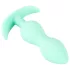 Cuties - mini buttplug - siliconen anaal plug - mintgroen 2,3 cm
