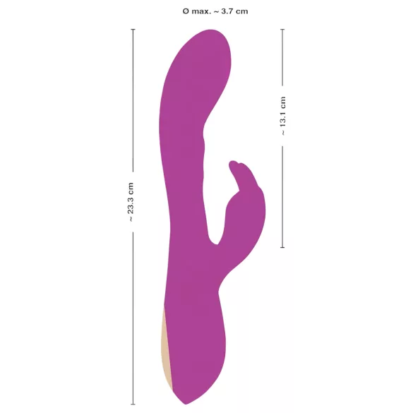 Javida Thumping Rabbit - Vibrator met 3 motoren - Klitorisstimulatie - Paars