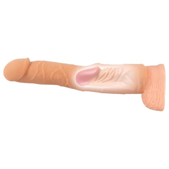Nature Skin - penis sleeve verlenger en verdikker (24cm)