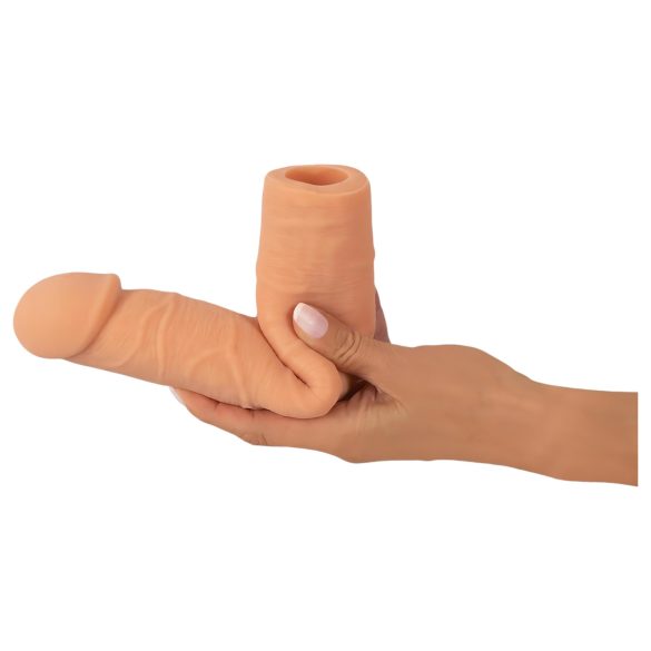 Nature Skin - penis sleeve verlenger en verdikker (24cm)