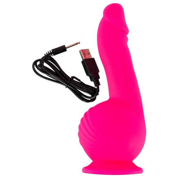 SMILE Powerful - vibrator met zuignap - 2 motoren - oplaadbaar - roze