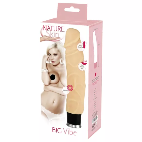 Nature Skin - realistische vibrator - huidskleur - 23 cm