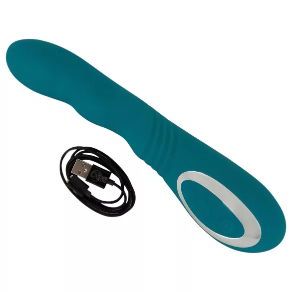SMILE - G-spot vibrator met rotatie - oplaadbaar, waterdicht - groen