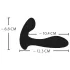 XOUXOU - draagbare elektro G- en P-punt vibrator - zwart