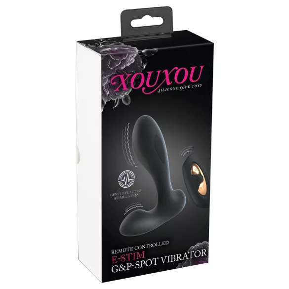 XOUXOU - draagbare elektro G- en P-punt vibrator - zwart