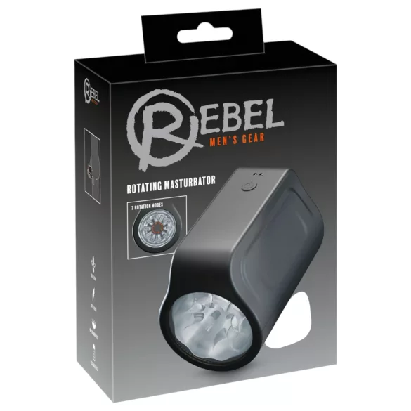 Rebel - masturbator - waterdicht draaiend - zwart
