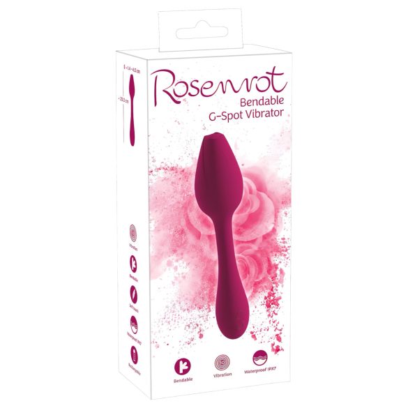 You2Toys Rosenrot - flexibele G-spot vibrator (rood)