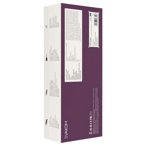 Svakom Avery - rabbit vibrator - oplaadbaar, stotend, met clitorisstimulator