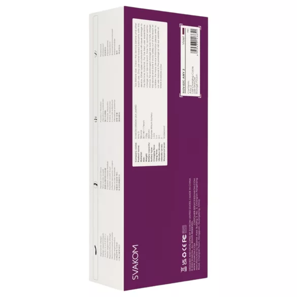 Svakom Amy 2 - G-spot vibrator - oplaadbaar waterdicht - paars