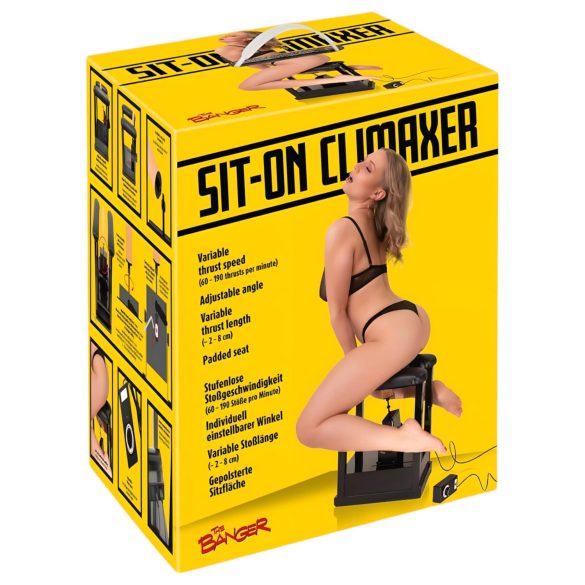 The Banger Sit-On-Climaxer - netstroom seksspeeltje (zwart)