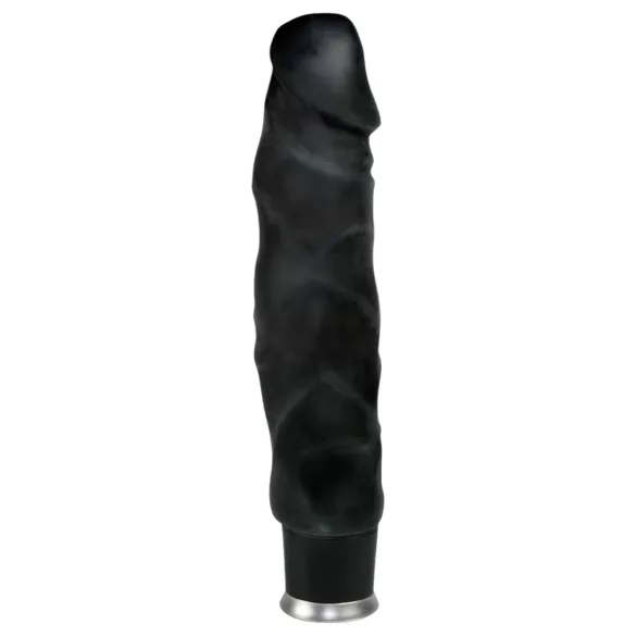 Nature Skin - realistische vibrator - zwart - 22cm